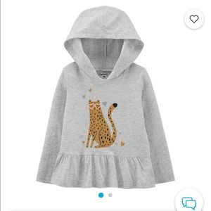 Leopard Hooded Jersey Tee